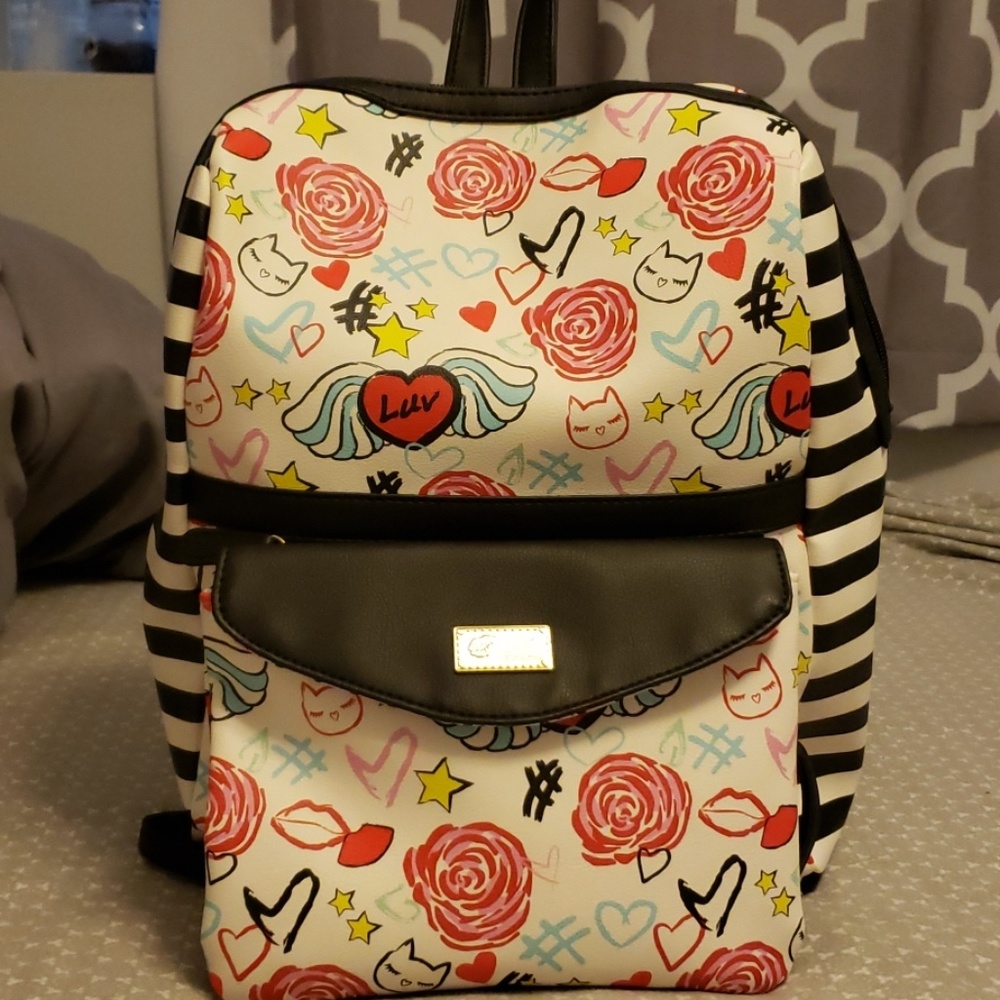 Betsey Johnson travel bookbag